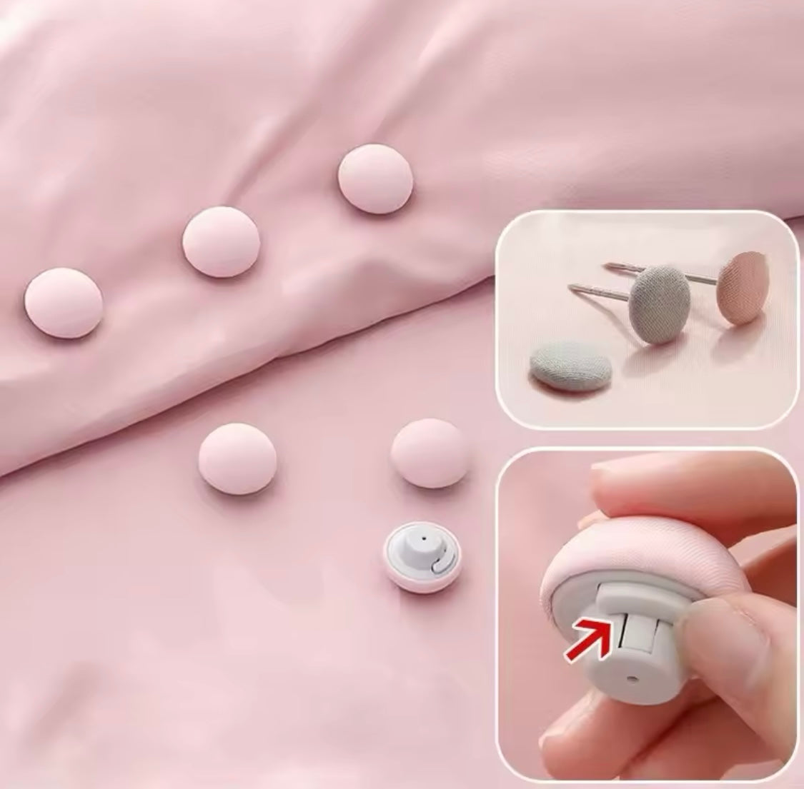 GRÅ SängKnappen - Liten knapp. Stor skillnad.